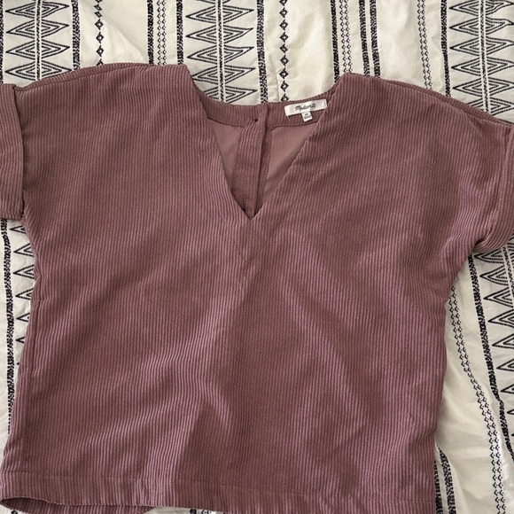Madewell Tops - Madewell Mauve V-Neck Blouse